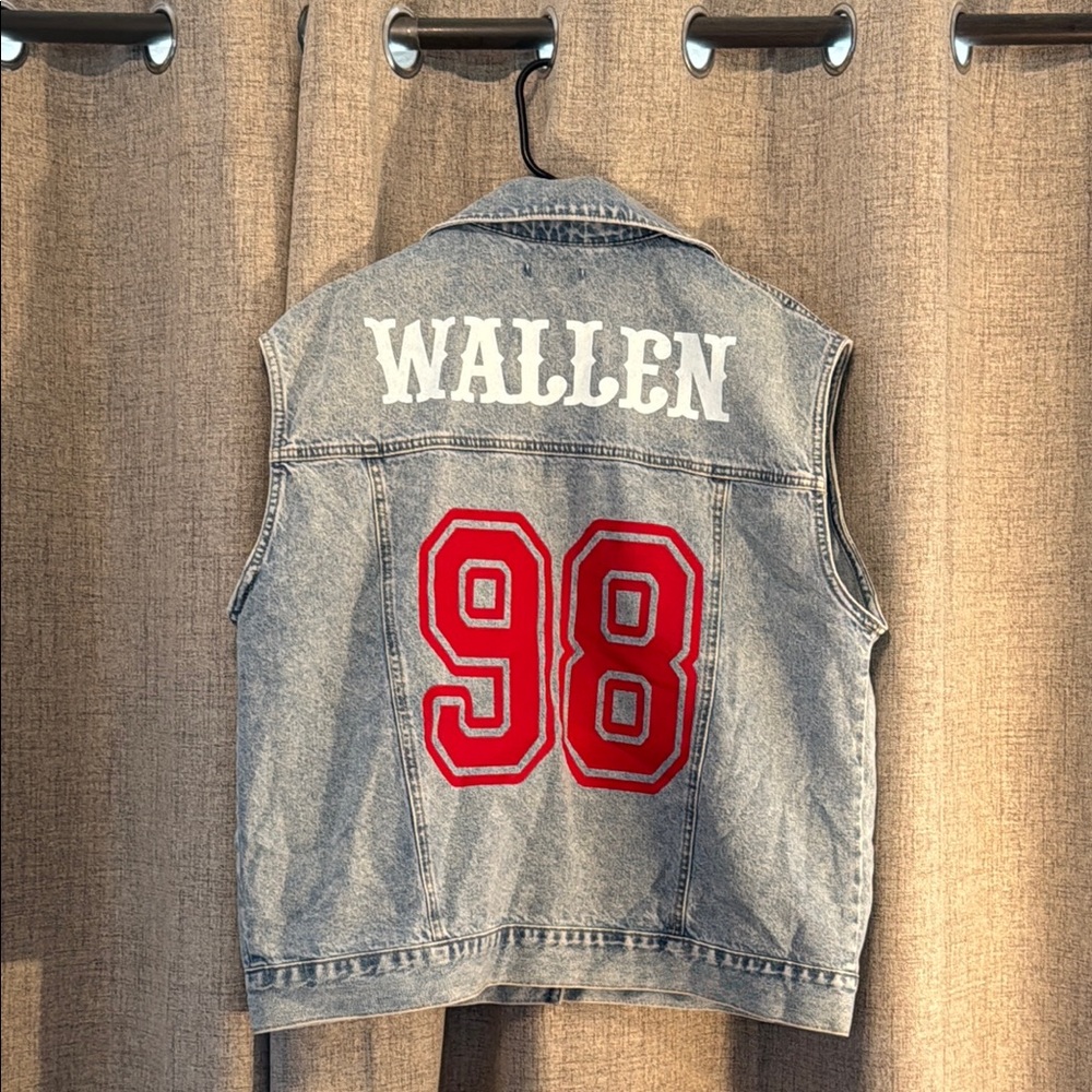 Morgan Wallen Oversized Denim Vest
